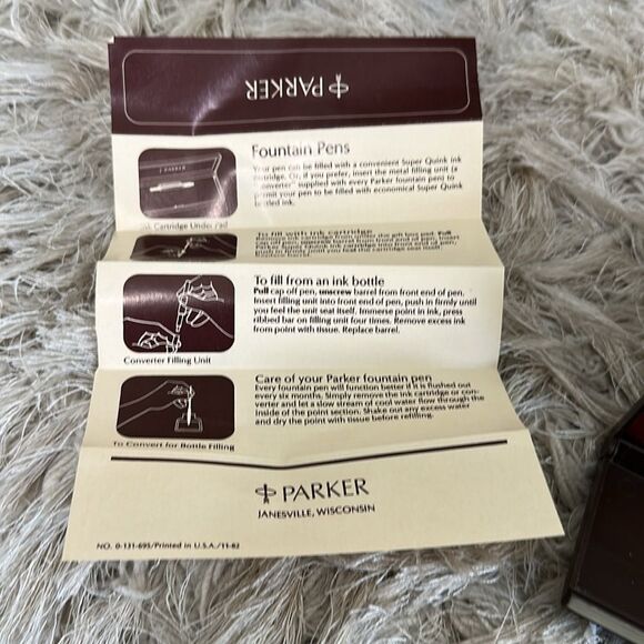 Vtg Parker Classic Ballpoint Pen & Pencil Set Stainless Steel Gold Tone Arrow - Picture 12 of 17